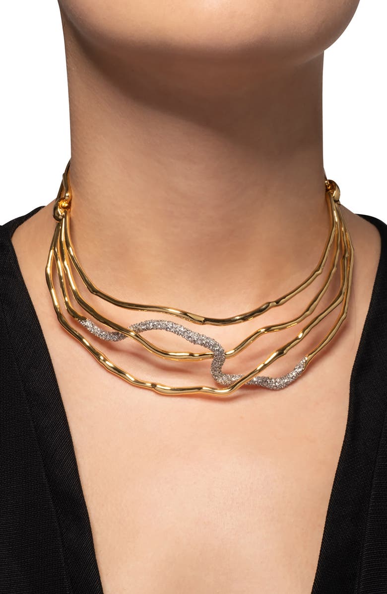 Alexis Bittar Solanales Crystal Choker Necklace, Alternate, color, 