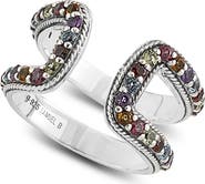 SAMUEL B. Double Multi Stone Band Ring