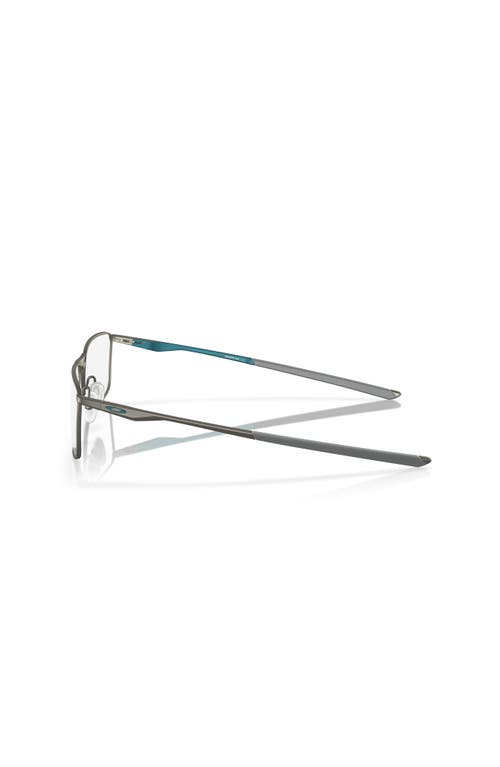 Oakley 55mm Rectangle Optical Glasses In Gray