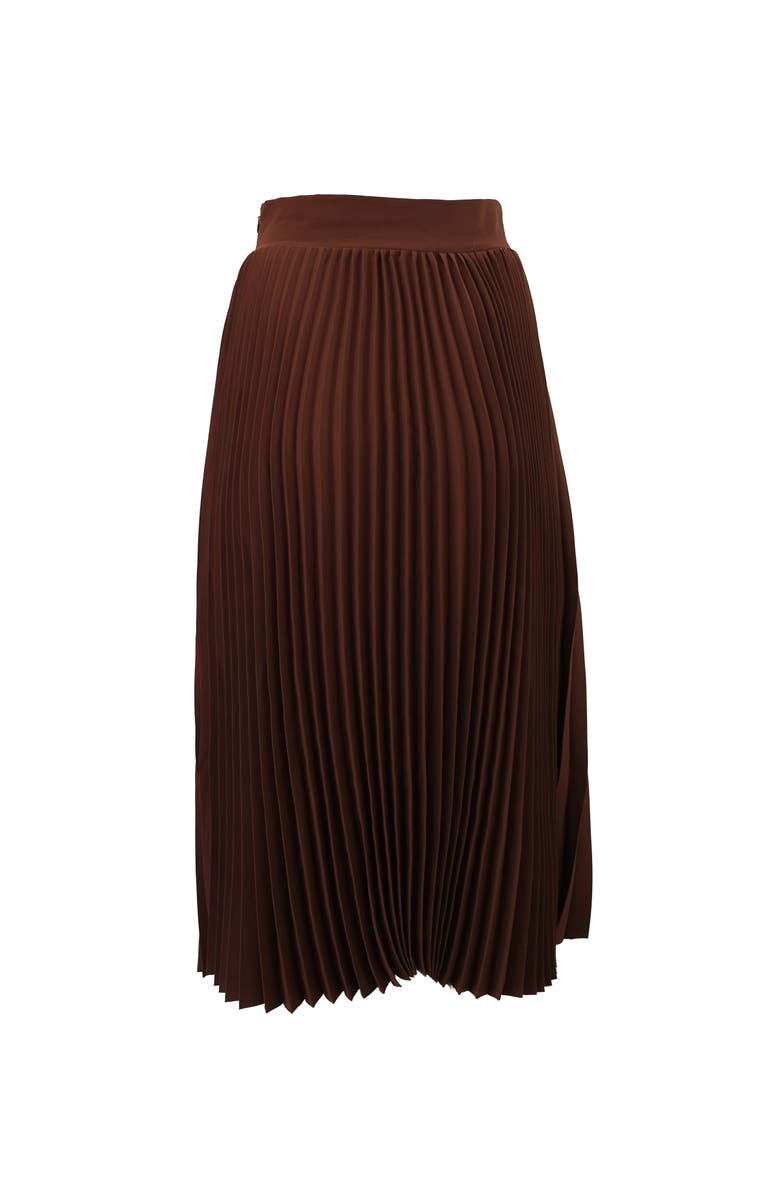 THEO The Label Atropos Windowpane Lace Banker Shirt, Alternate, color, Koffee