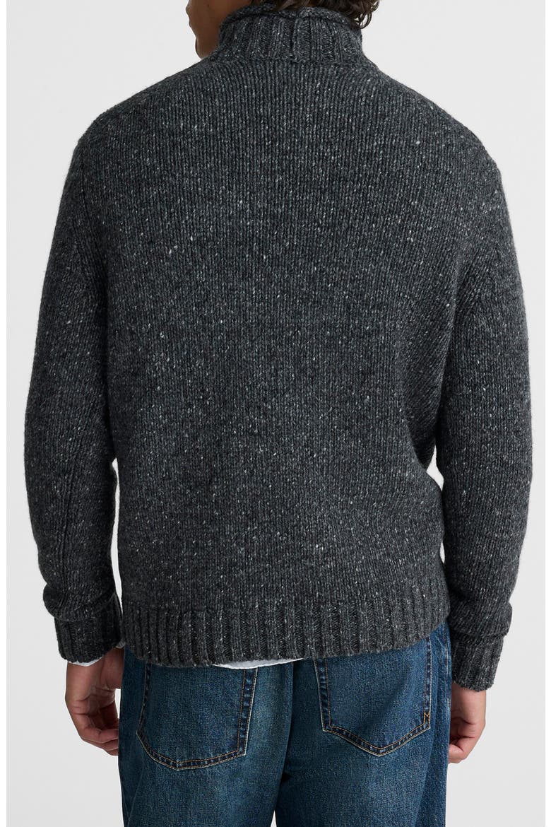 Roll Neck Donegal Wool Blend Sweater, Alternate, color, ASH