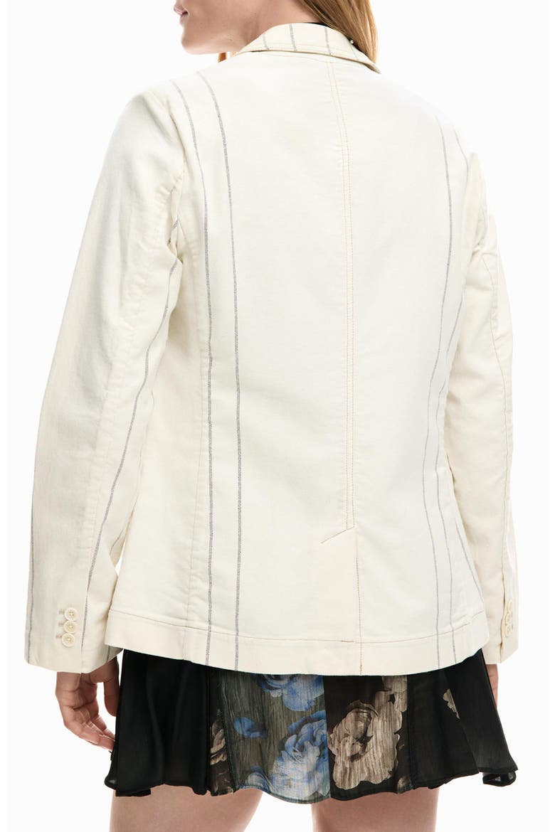 Stripe Blazer, Alternate, color, MEDIUM BEIGE