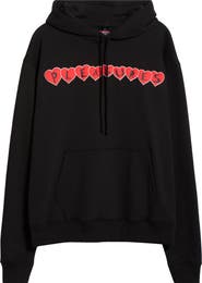 PLEASURES Grin Heart Graphic Hoodie