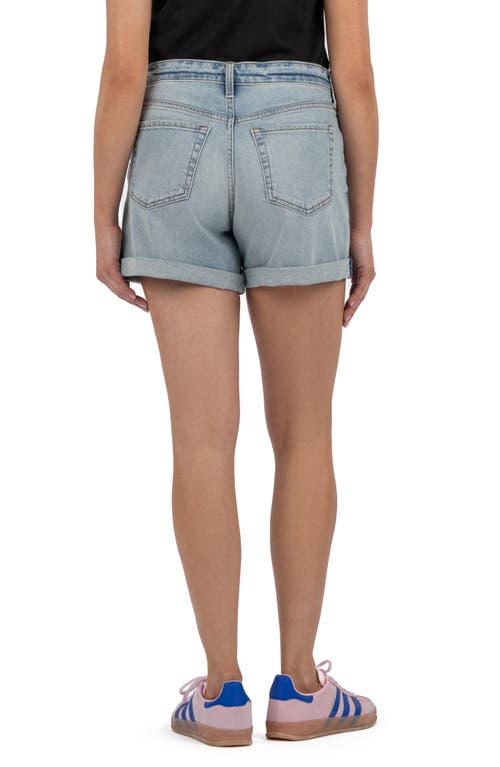 Kut From The Kloth Taylor High Waist Denim Shorts In Blue