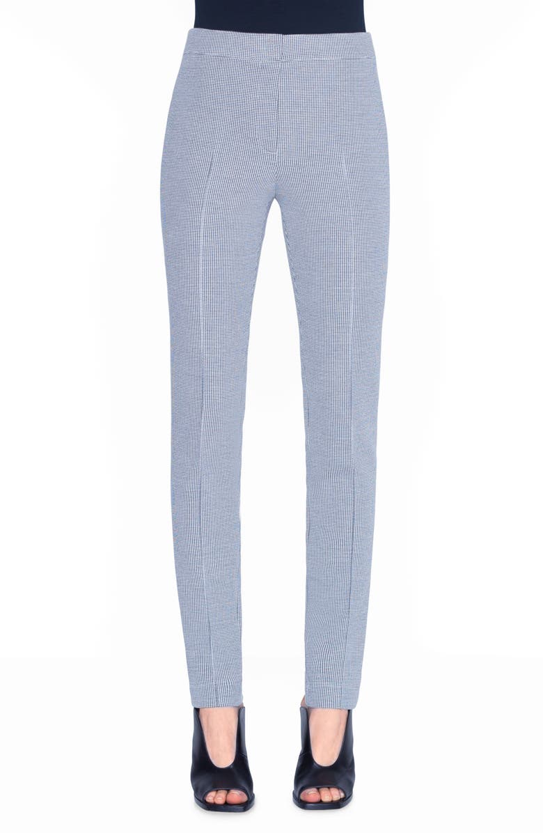 Akris punto Mara Houndstooth Jersey Pants, Main, color, 