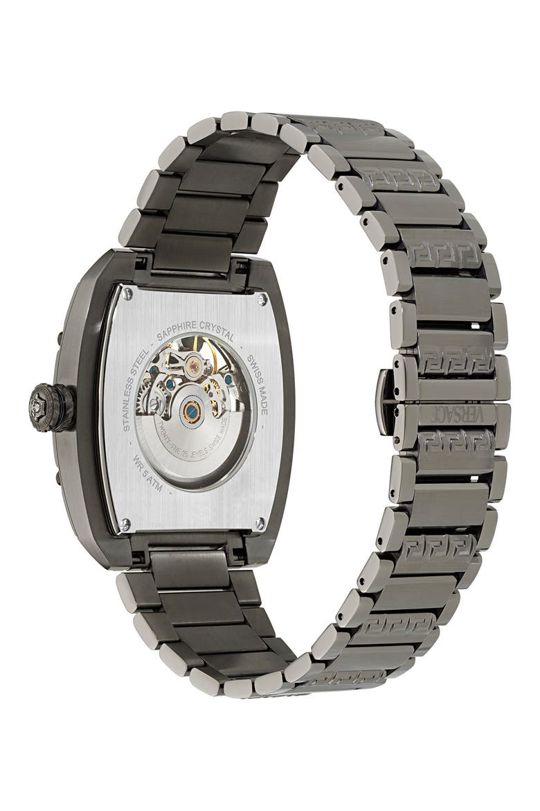 Dominus Bracelet Watch, 42mm, Alternate, color, IP GUNMETAL