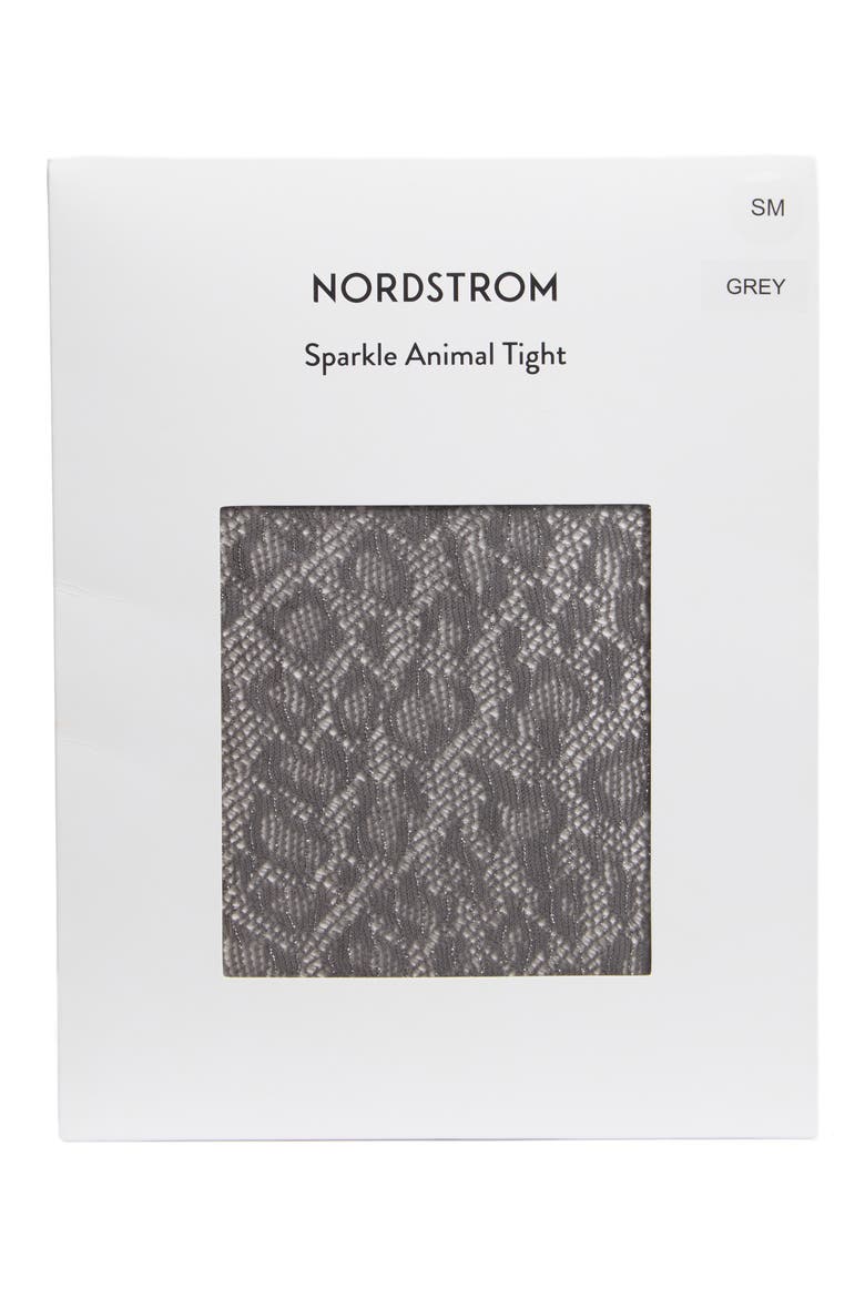 Animal Print Tights, Main, color, GREY THUNDERSTORM