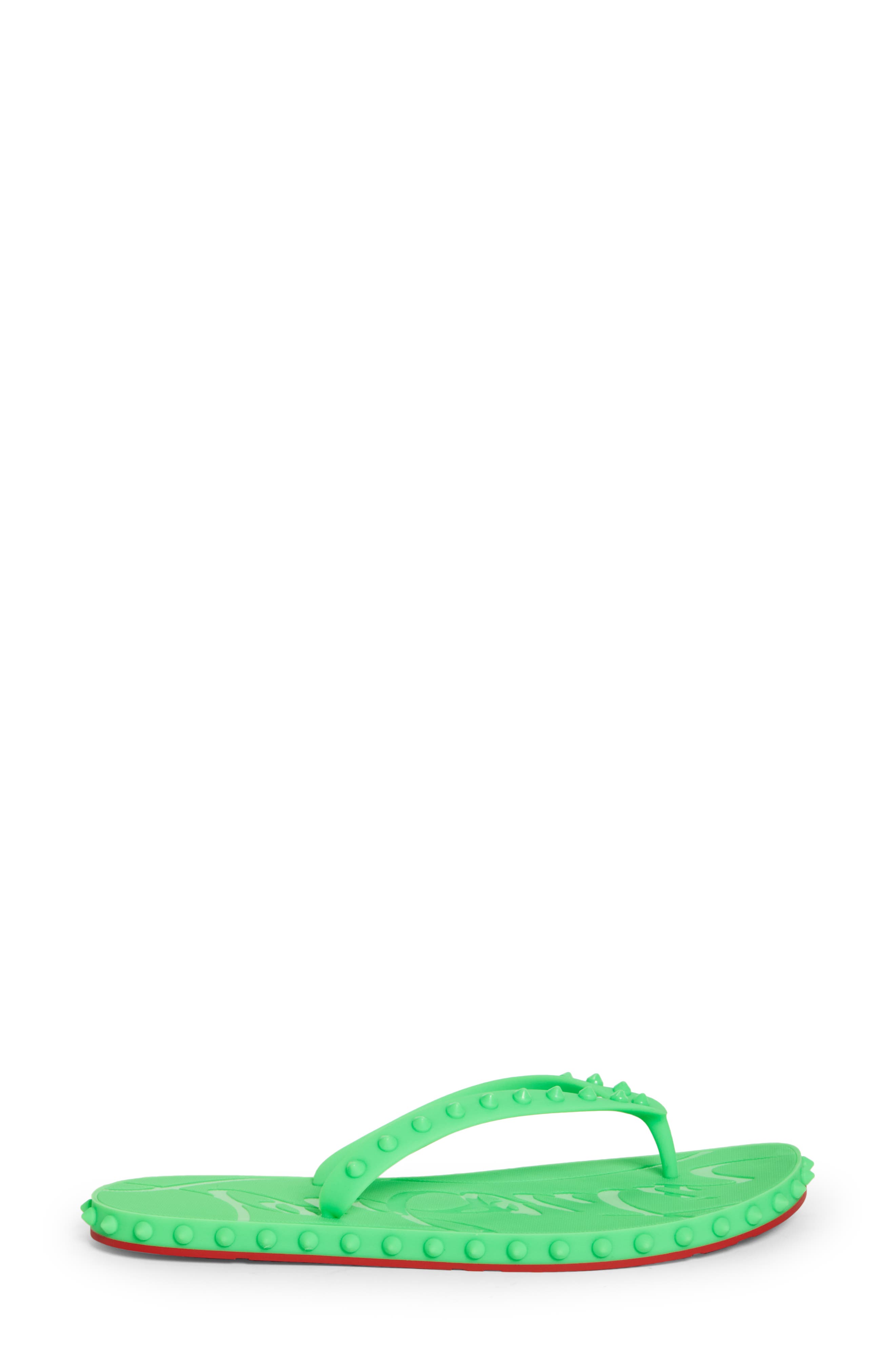 Super Loubi Flip Flop, Alternate, color, FLUO GREEN