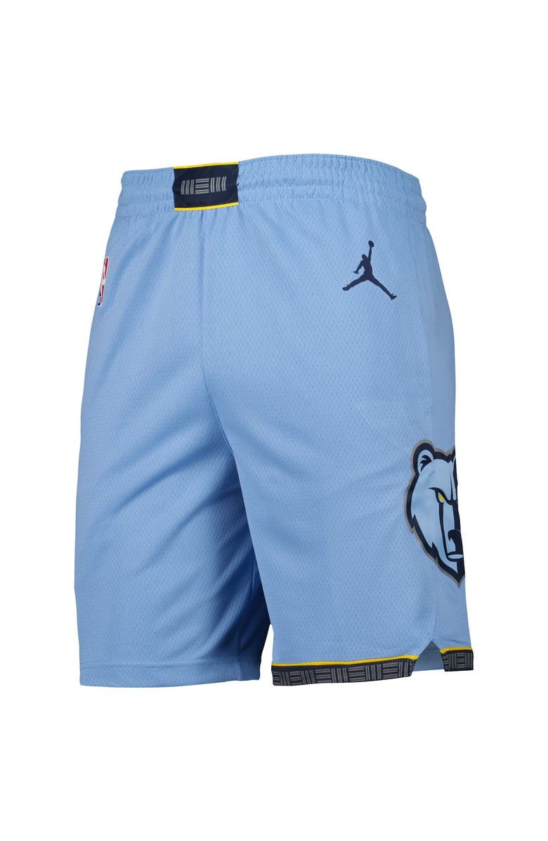 Jordan Brand Men's Jordan Brand Light Blue Memphis Grizzlies 2022/2023 Statement Edition Swingman Performance Shorts, Alternate, color, Light Blue