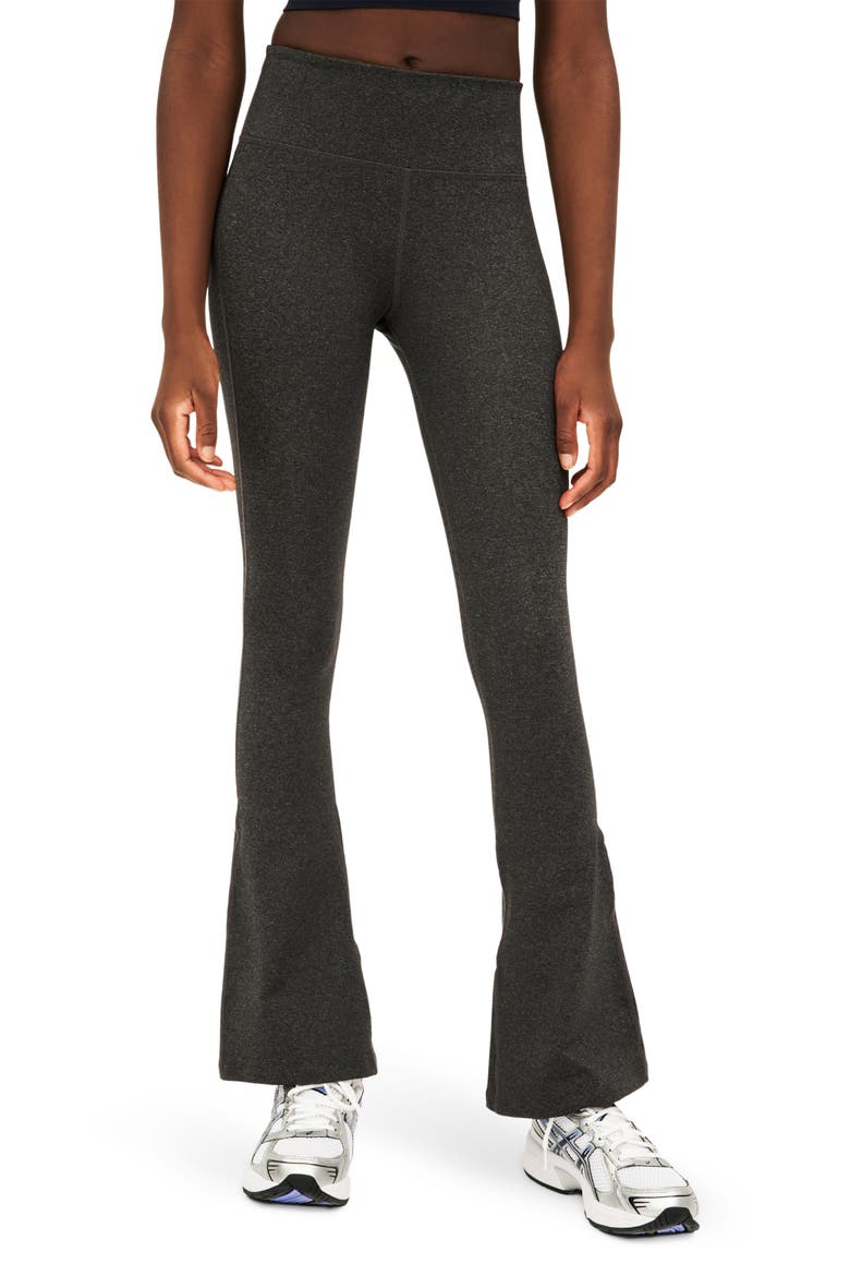 Raquel Flared Active Leggings, Main, color, HEATHER GREY