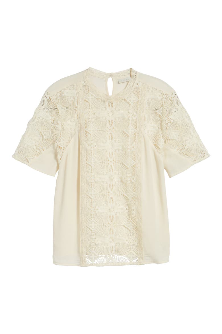 Vintage Lace Top, Alternate, color, IVORY BIRCH