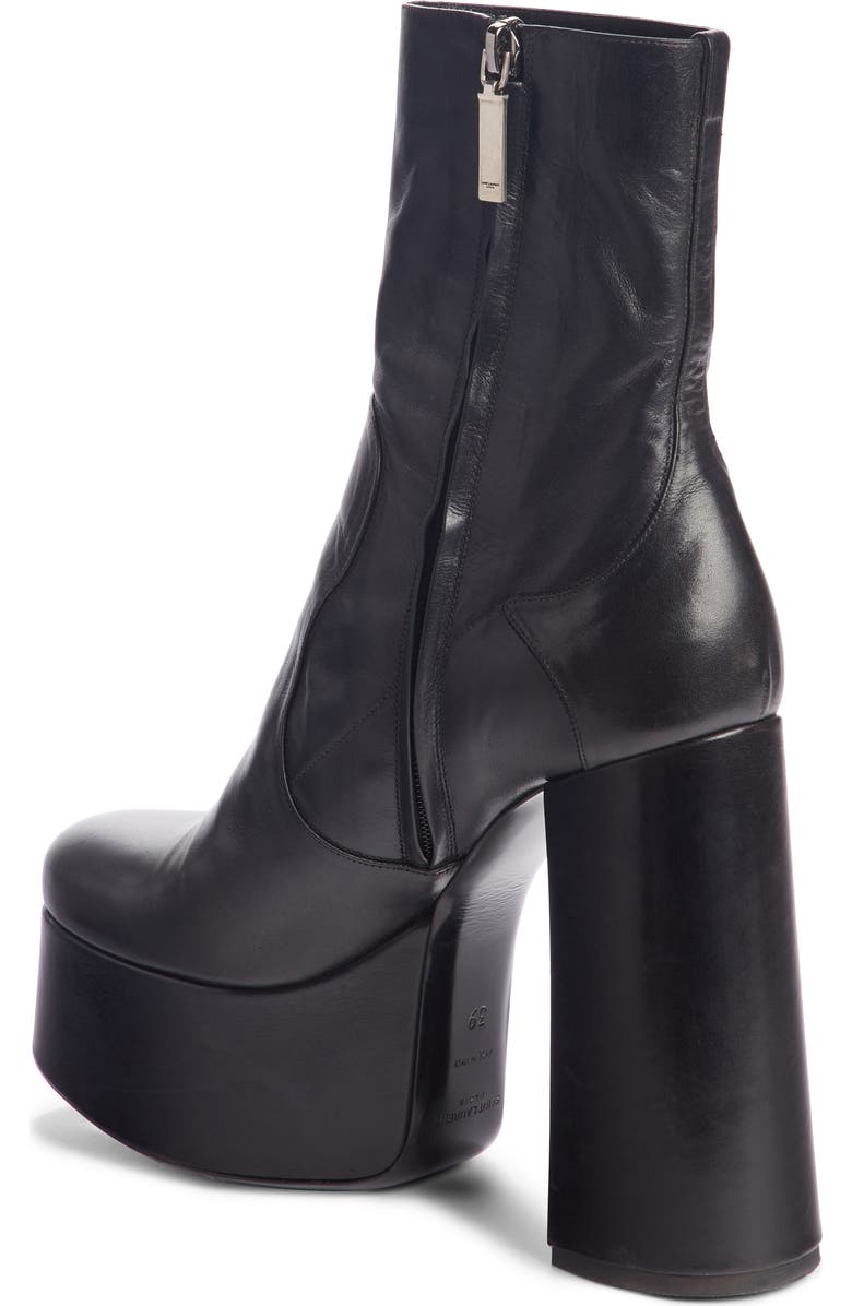 Saint Laurent Billy Kangaroo Leather Platform Boot, Alternate, color,
