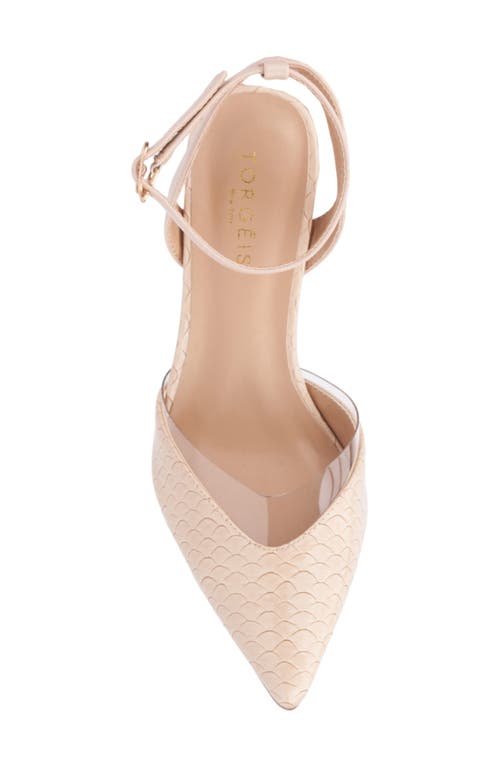 Torgeis Willow Ankle Strap Pump In Blush