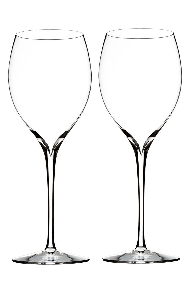 Waterford Elegance Set of 2 Fine Crystal Chardonnay Glasses, Main, color, 