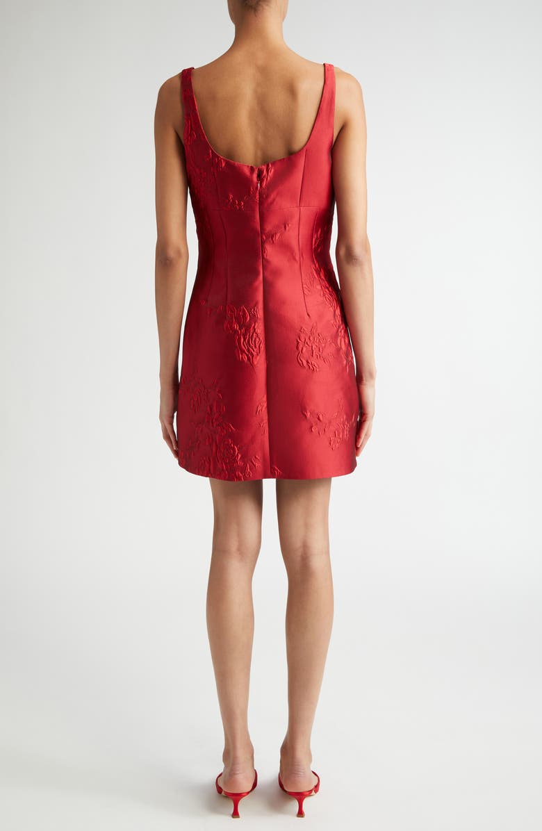 Emilia Wickstead Einna Rose Jacquard Minidress, Alternate, color,