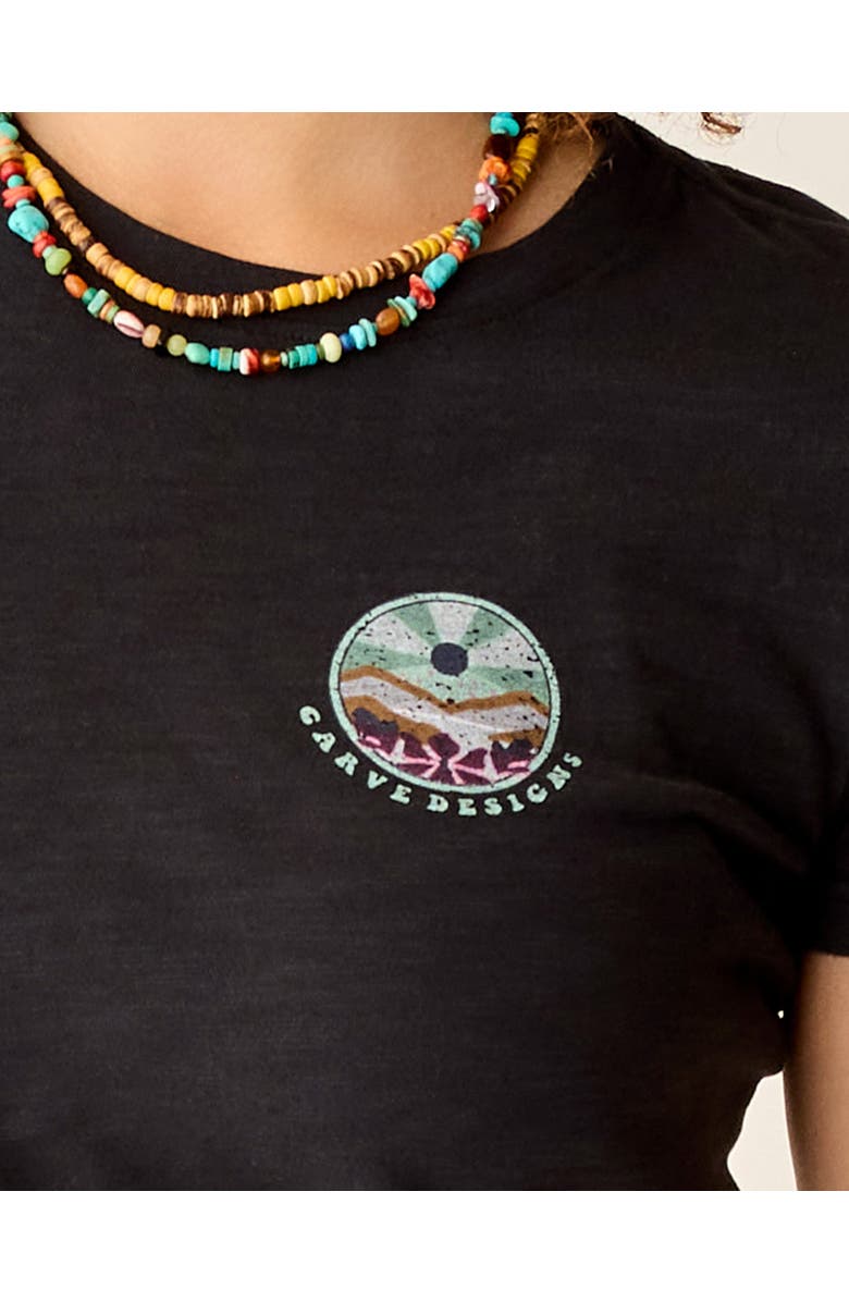 Carve Designs Cassidy Graphic Tee, Alternate, color, Black Poster