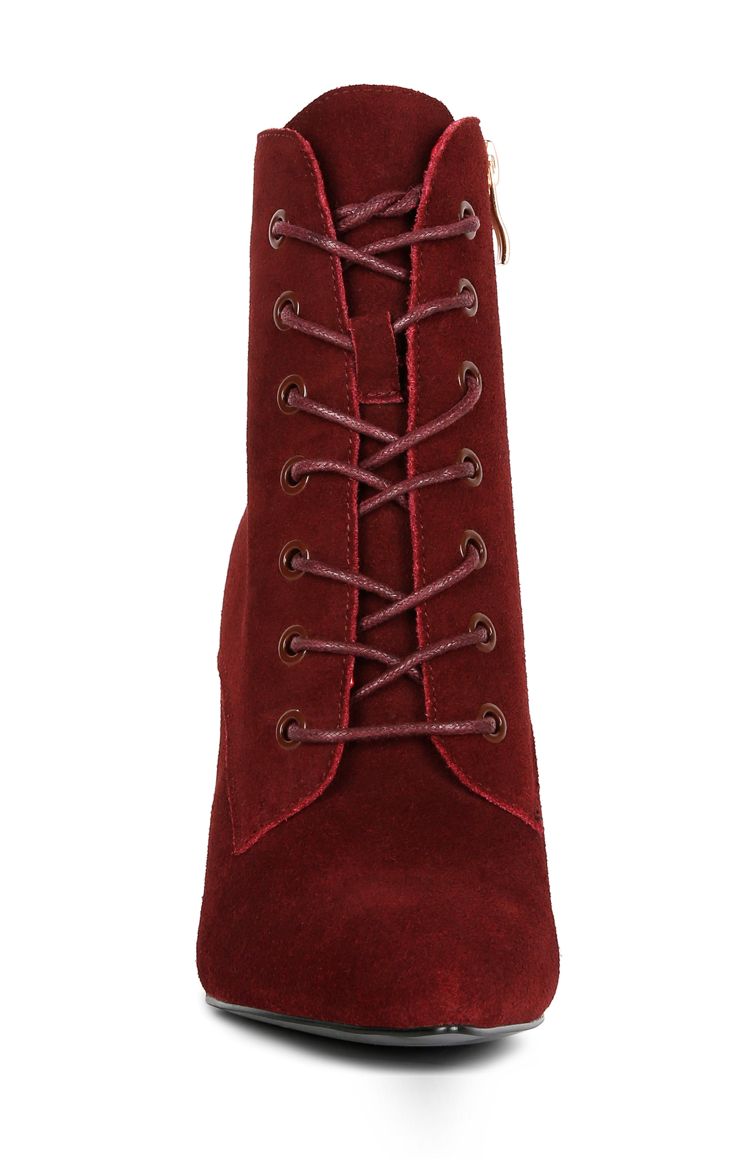 Rag & Co Sulfur Pointed Toe Boot, Alternate, color, Burgundy
