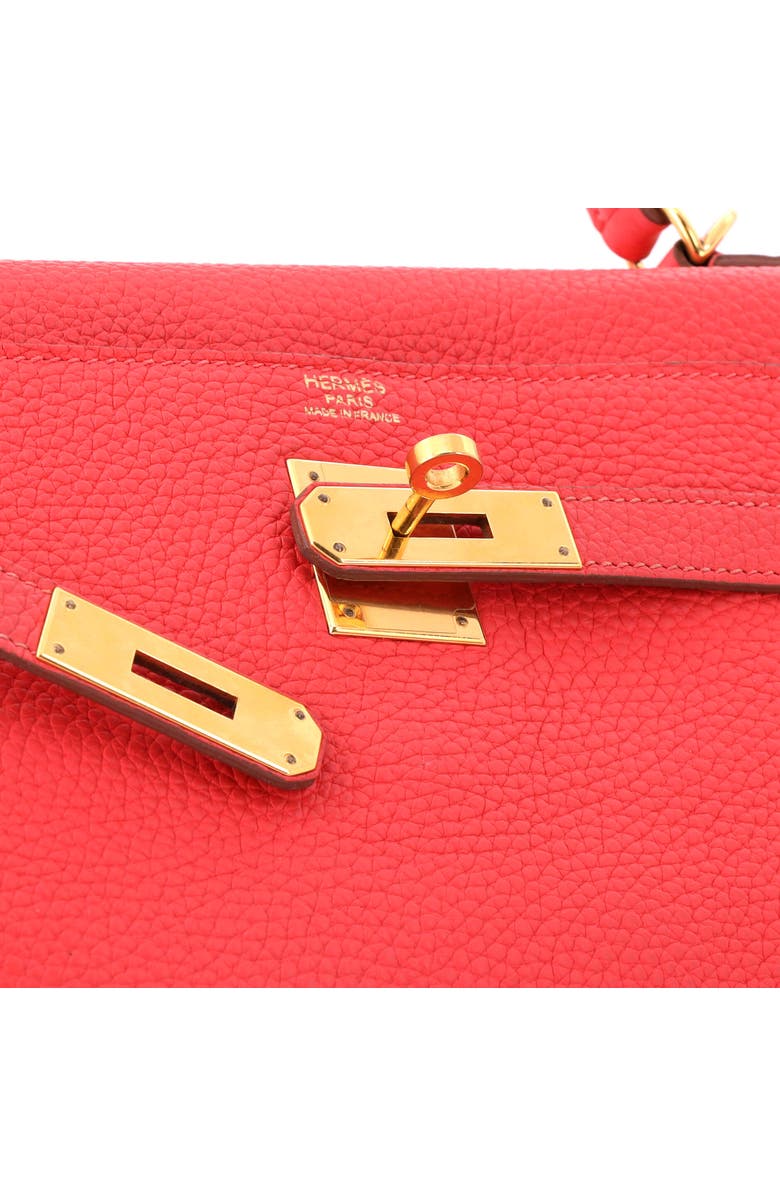 Pre-Owned Hermes Kelly Handbag Pink Clemence with Gold Hardware 32, Alternate, color, Rose Jaipur