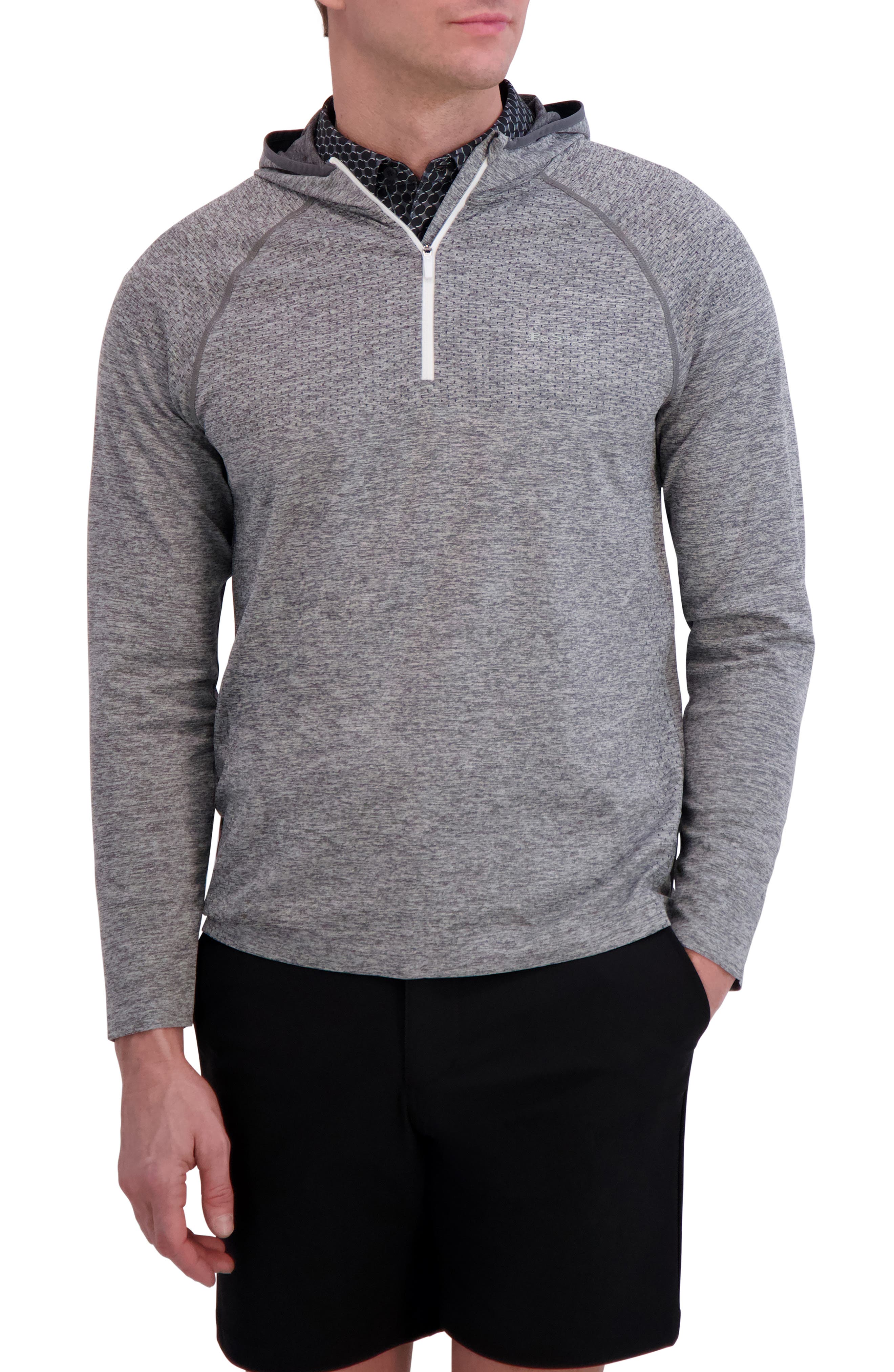 Ben Sherman Seamless Knit Golf Pullover Hoodie