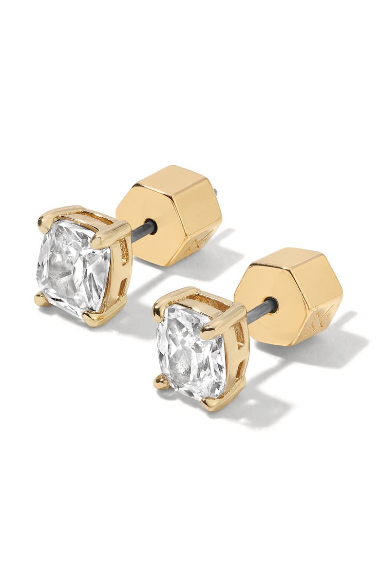Sophia Cubic Zirconia Stud Earrings, Main, color, GOLD