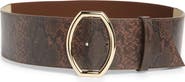 Vince Camuto Snakeskin Print Wide Belt