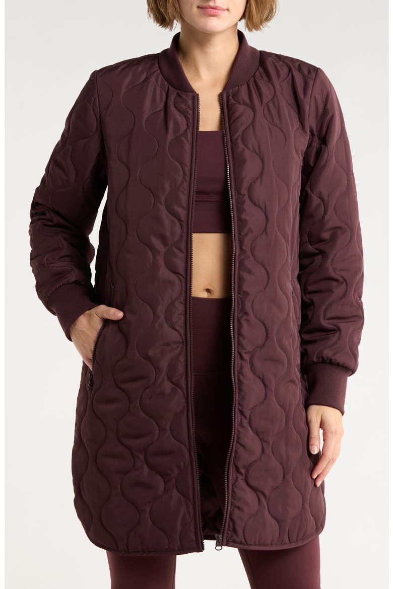 Longline Quilted Jacket (Women) | Nordstromrack