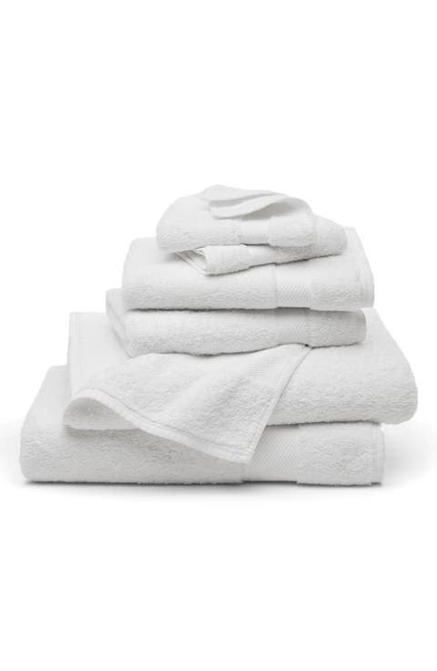 Plush 6-Piece Organic Cotton Bath Towel Set