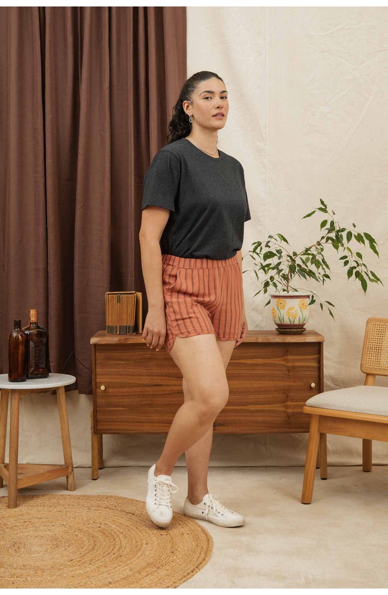 Bridge & Burn Recycled Boxy Tee, Alternate, color, Charcoal Heather