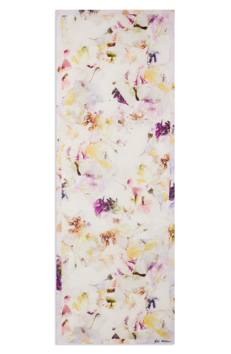 Ted Baker London Irisy Floral Long Silk Scarf, Alternate, color,