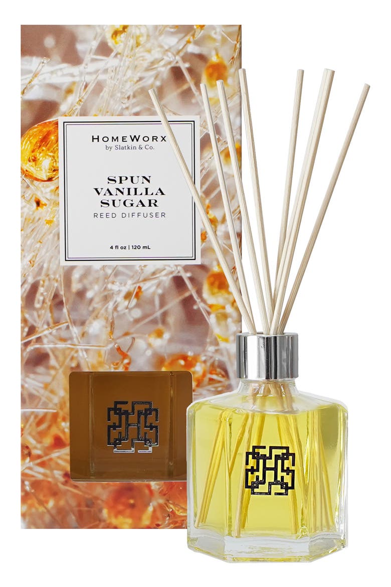 Spun Vanilla Sugar Reed Diffuser, Main, color, NO COLOR