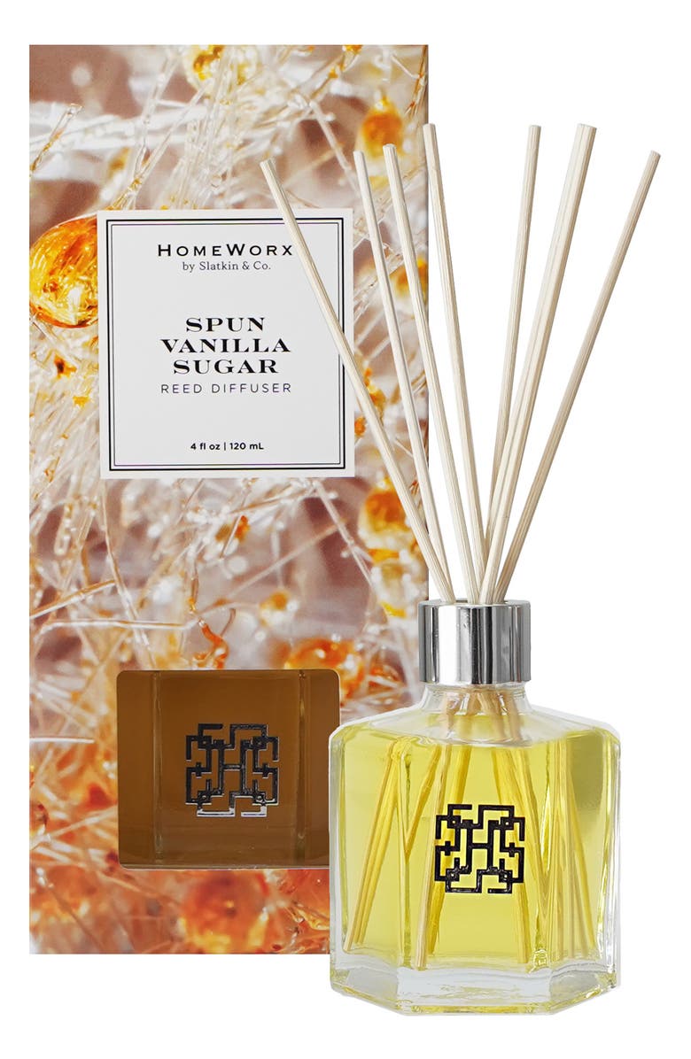 HOMEWORX BY SLATKIN & CO. Spun Vanilla Sugar Reed Diffuser, Main, color, 