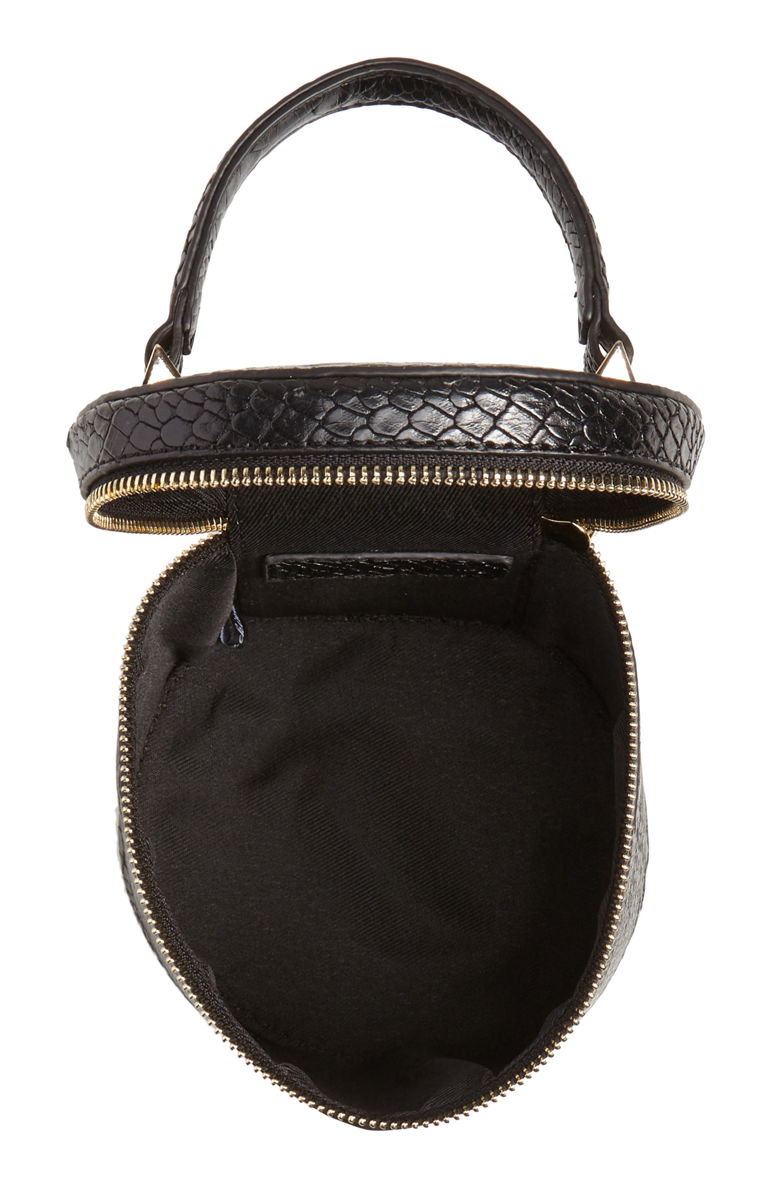 Jules Kae Marion Snake Embossed Bucket Bag, Alternate, color, 