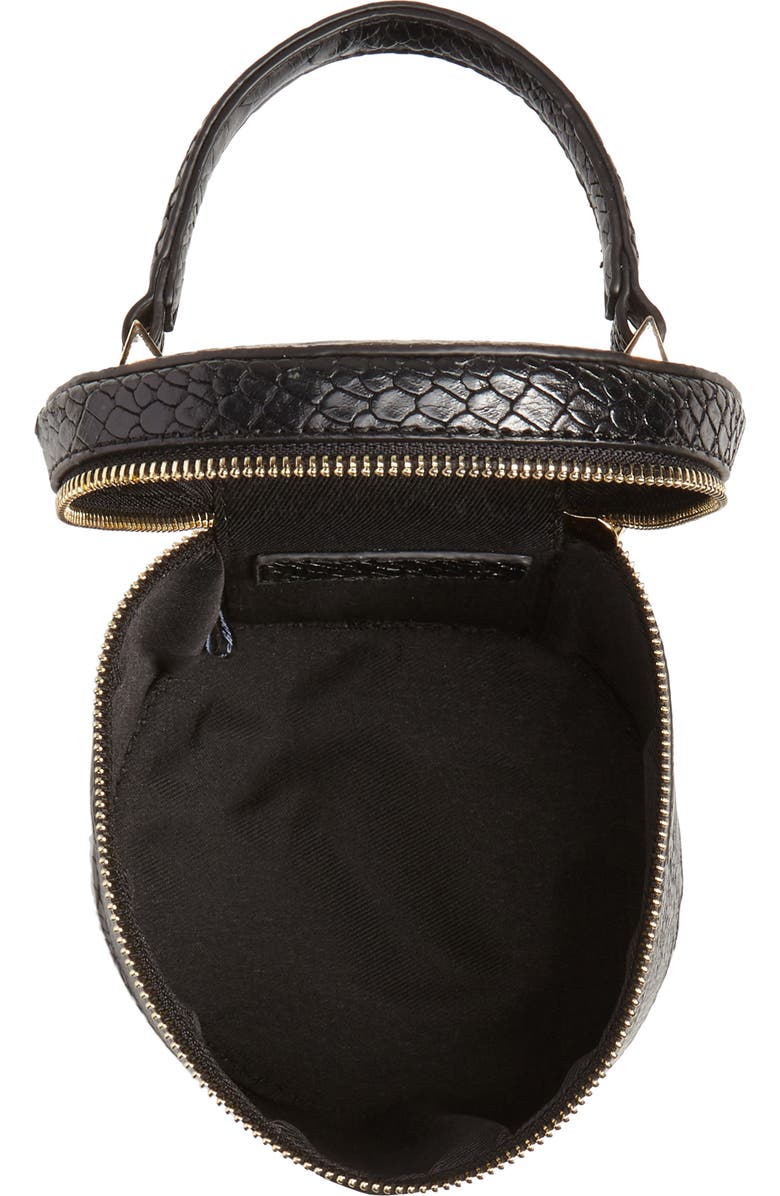Jules Kae Marion Snake Embossed Bucket Bag, Alternate, color,