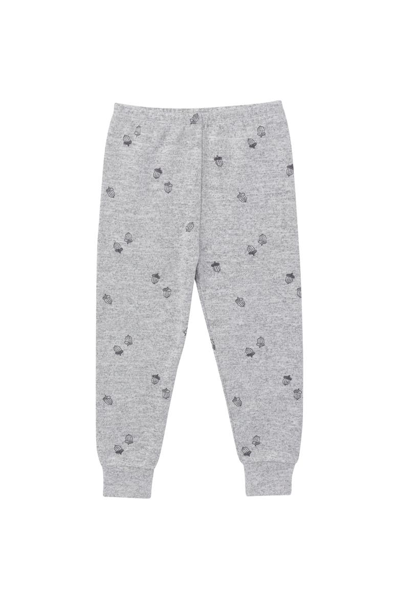 Hacci Pajama Top & Pant Set, Alternate, color, Grey Acorn