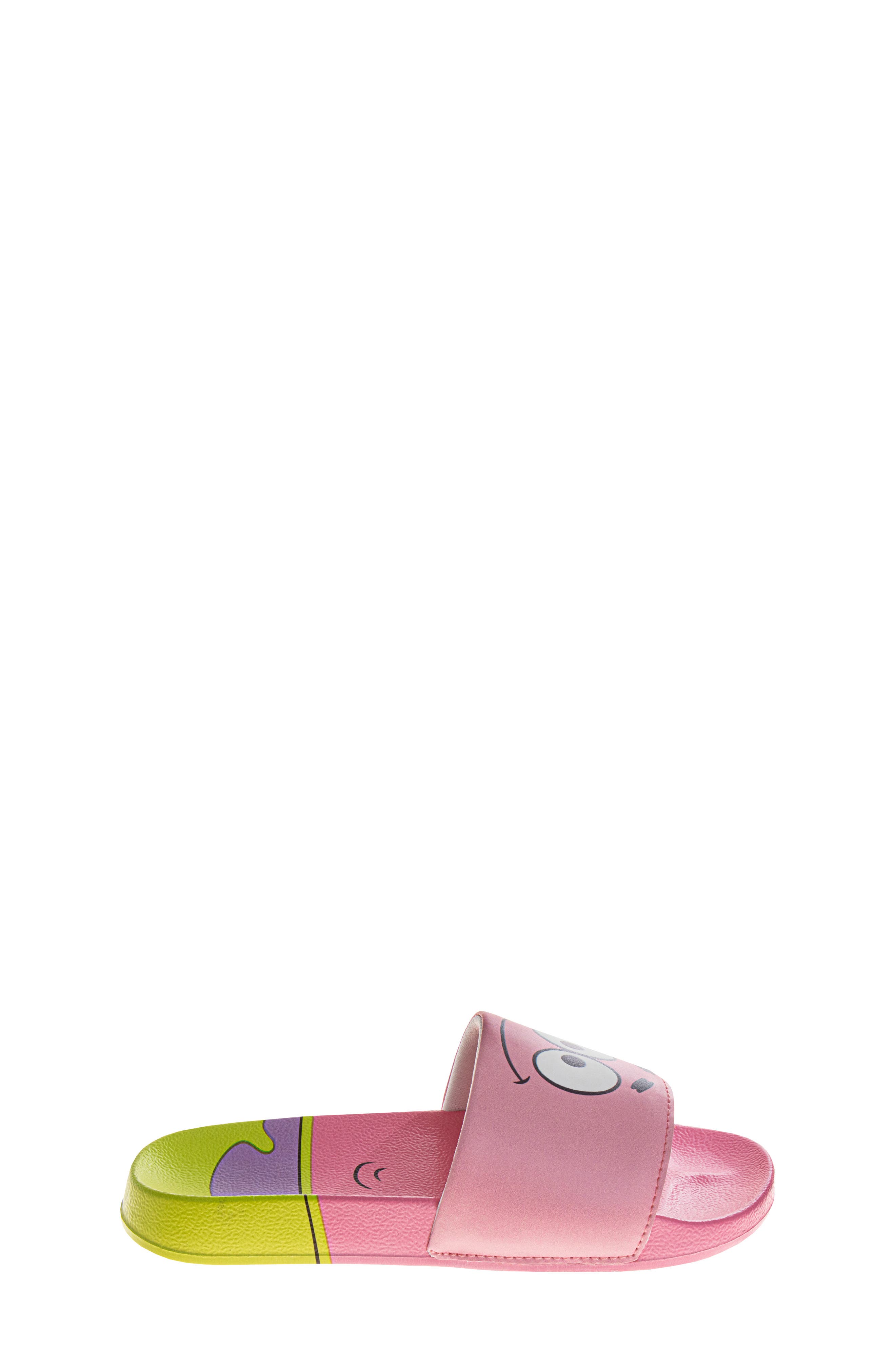 JOSMO x Nickelodeon<sup>™</sup> Kids' SpongeBob SquarePants & Patrick Mismatch Slide Sandal, Alternate, color, 