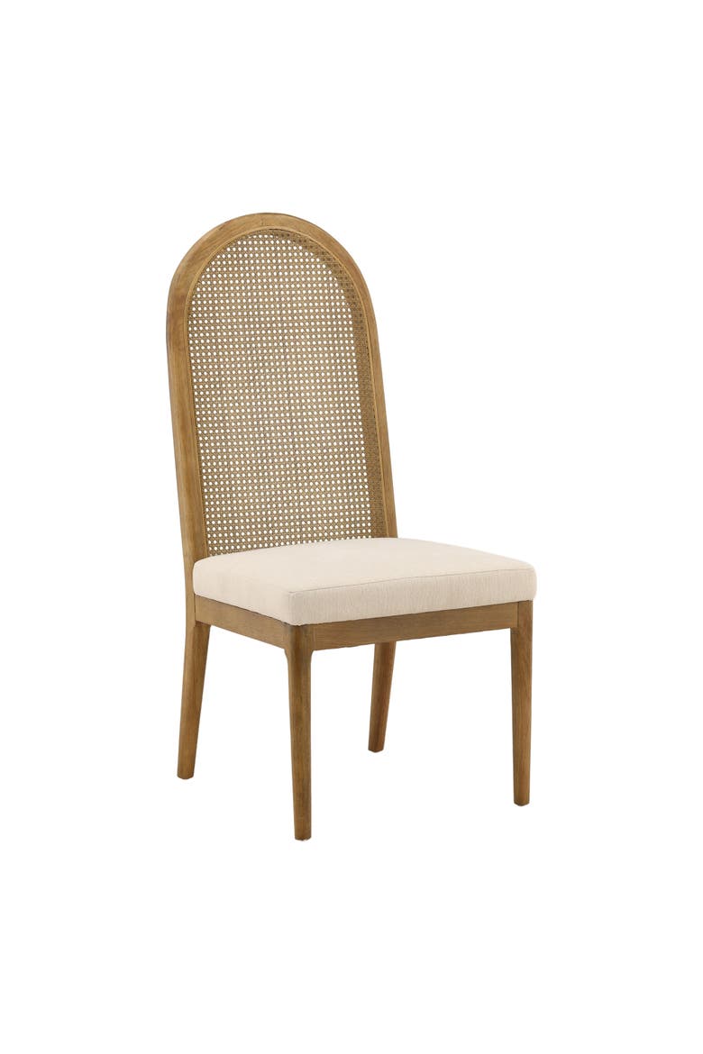 Teagan Cane Dining Chair, Main, color, Oatmeal