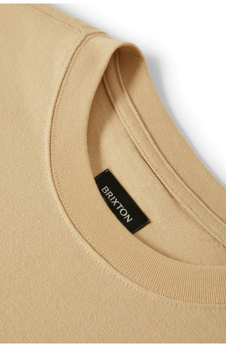 Brixton Live Free Relaxed Fit Cotton Graphic T-Shirt, Alternate, color, Cream Classic Wash