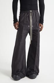 Rick Owens Bela Wide Leg Satin Pants