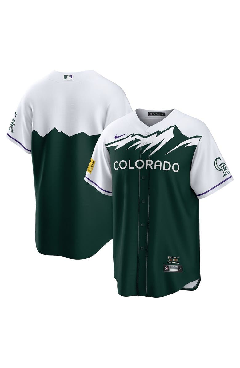 Nike Men's Nike Green Colorado Rockies City Connect Replica Team Jersey, Alternate, color, 