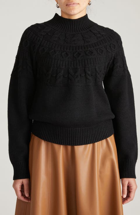 Safiya Mock Neck Sweater (Plus)