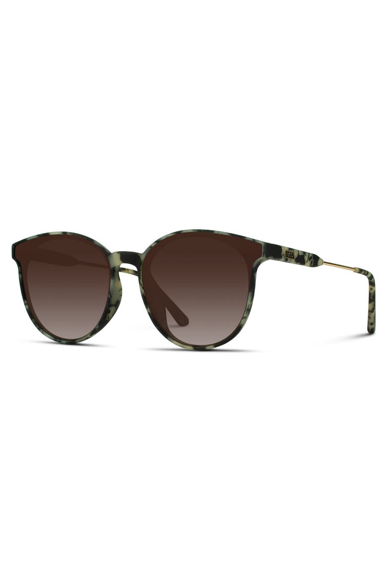 Aubrie - 53mm Rounded Cat-Eye Polarized Sunglasses, Alternate, color, Beige Tortoise