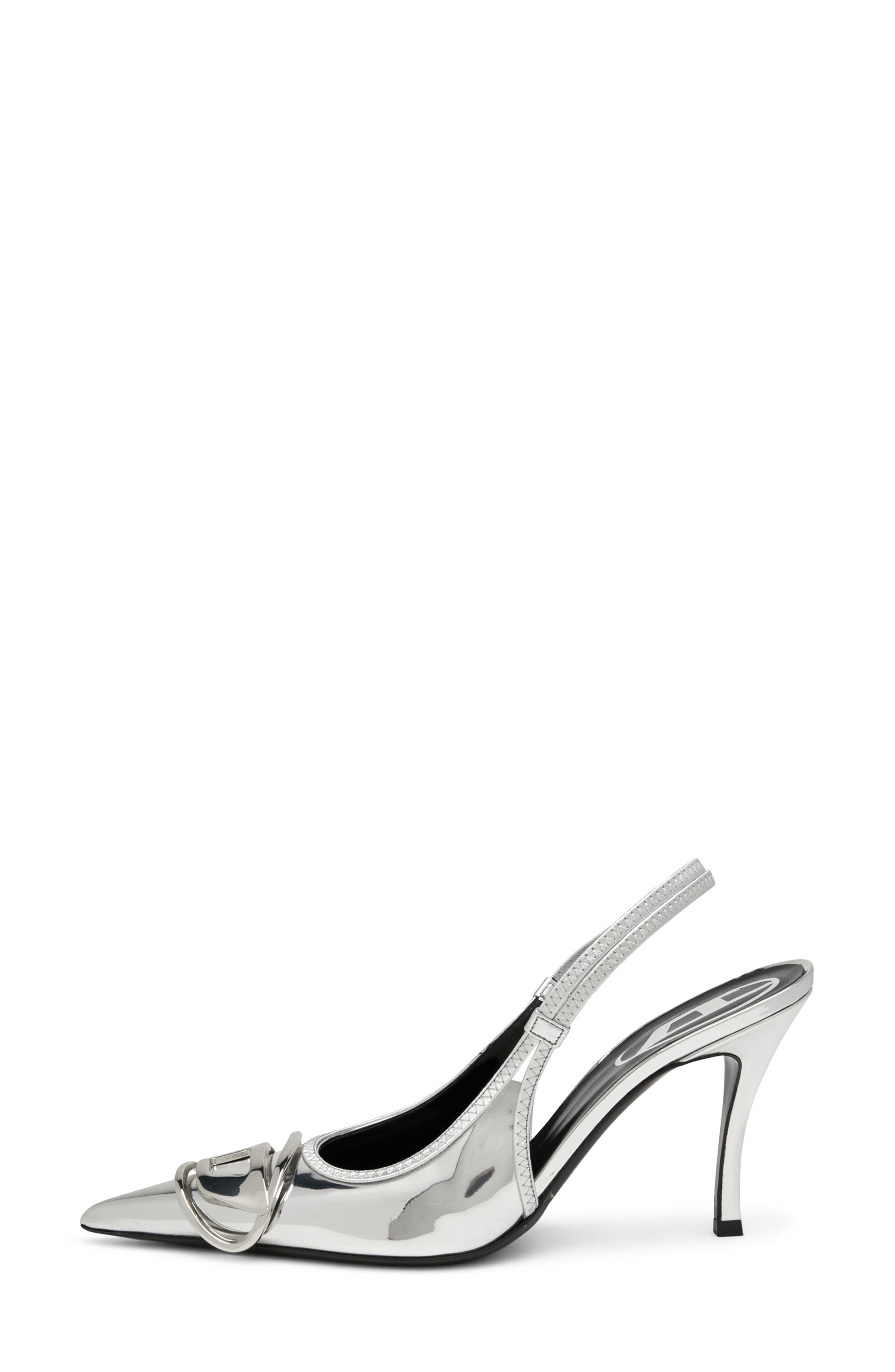 DIESEL<sup>®</sup> Oval D Metallic Slingback Pump, Alternate, color, 