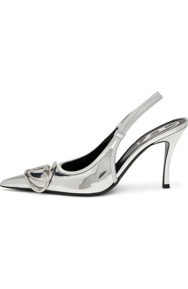 DIESEL<sup>®</sup> Oval D Metallic Slingback Pump, Alternate, color,