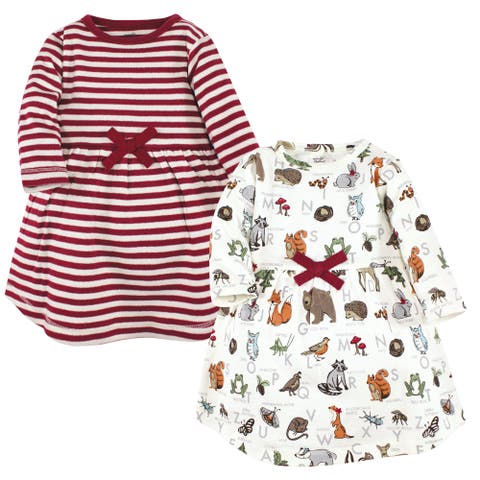 2Pk Long Sleeve Organic Dresses (Baby)