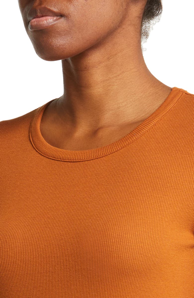 Beyond Yoga Day to Night Long Sleeve Knit Midi Dress, Alternate, color, Clove Brown