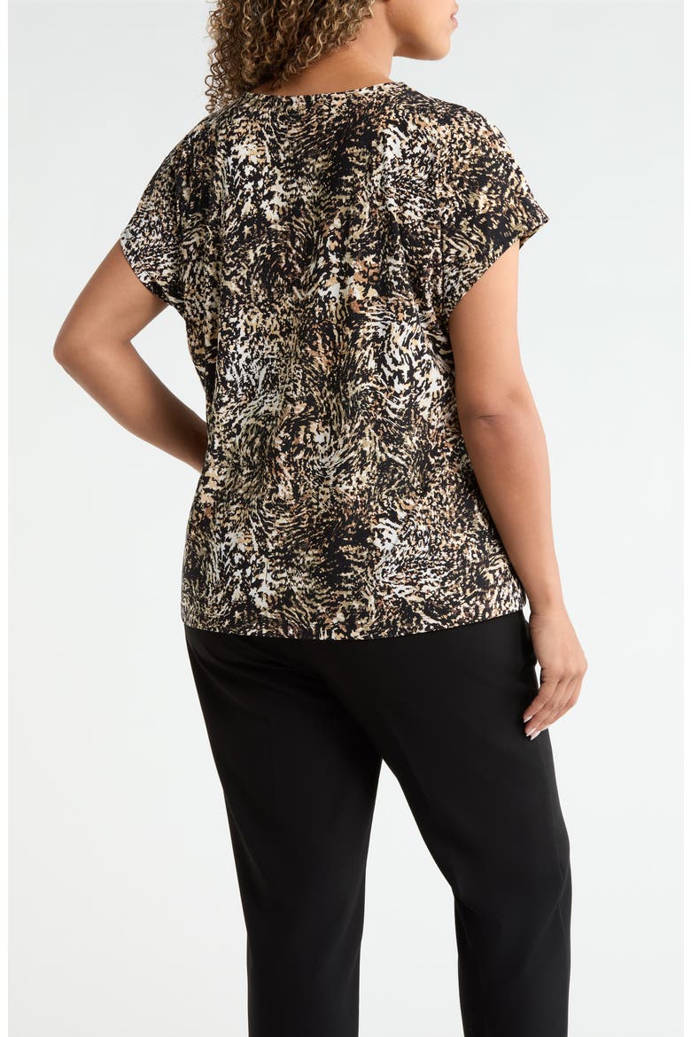 Extended Shoulder Double Trim Top, Alternate, color, JONES BLACK MULTI