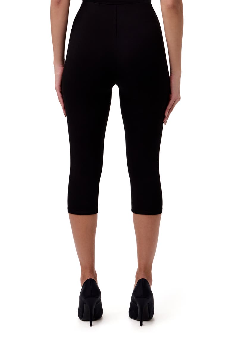 Smooth Sculpt Crop Leggings, Alternate, color, BLACK