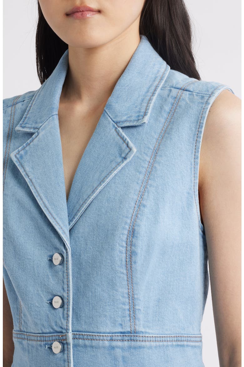 Via Sleeveless Denim Minidress, Alternate, color, JOCELYN