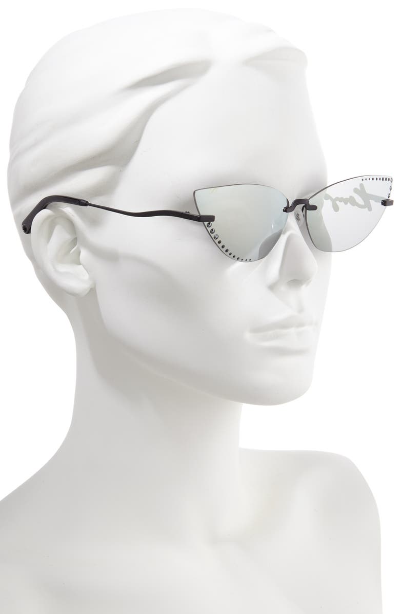 KENZO 67mm Oversize Aviator Sunglasses, Alternate, color, 