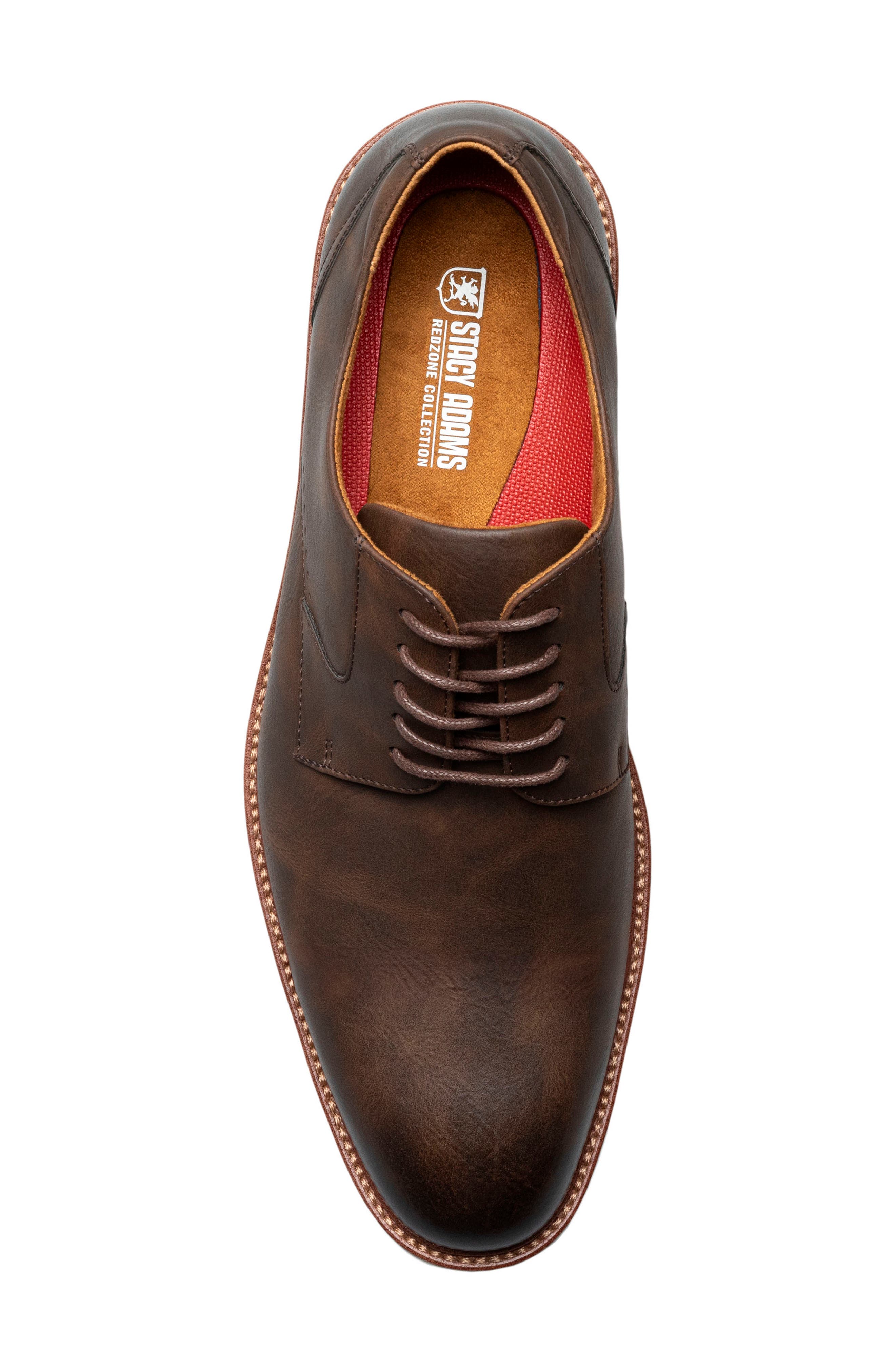 Stacy Adams Vinson Plain Toe Derby, Alternate, color, Brown
